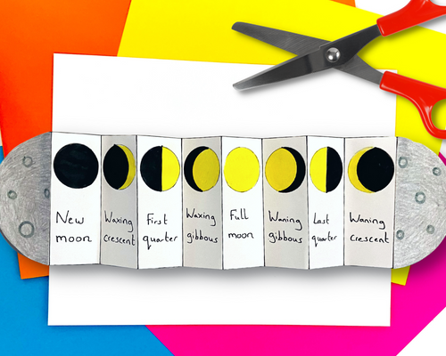 Phases of the moon foldable activity