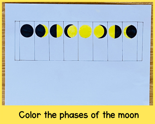 Coloring the lunar cycle