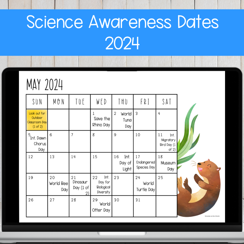 Science awareness dates for schools 2024
